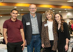 San Juan College Scholarship recipients standing with foundation donors.